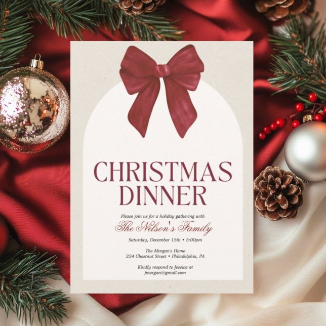 Convite de festas de Natal Holiday Holly (Criador carregado)