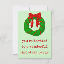 Convite de festas de Natal maravilhoso