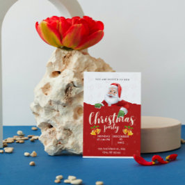 Convite de festas de Natal Moderno Amarelo Verde V