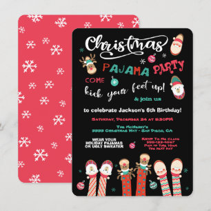 Convite de festas de Natal no Pajama