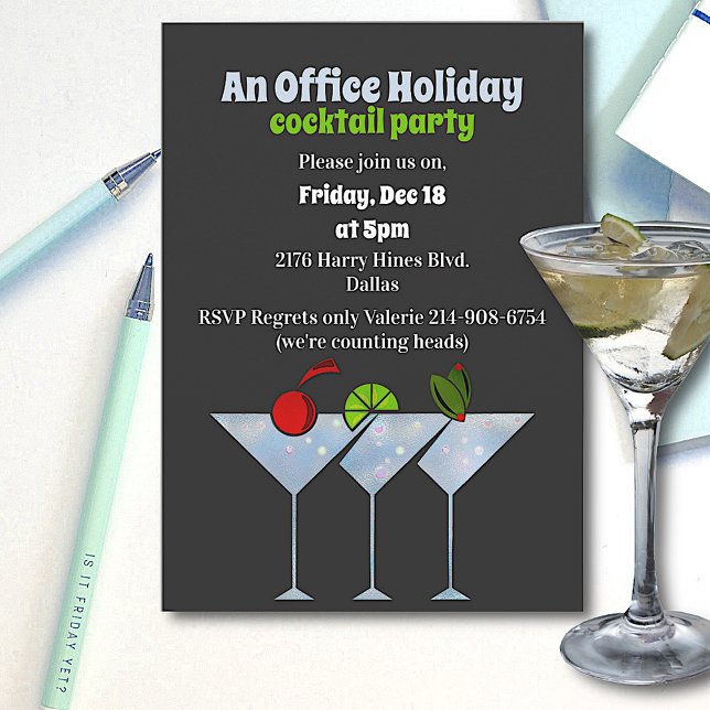 Convite de festas de Natal para Cinzas na moda (Criador carregado)