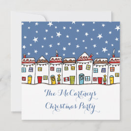 Convite de festas de Natal Personalizado da Cena d