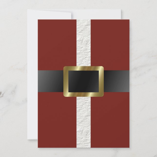 Convite de festas De Natal Personalizável De Ho Ho (Frente)