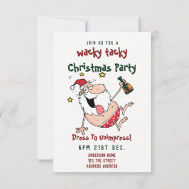 CONVITE DE FESTAS de Natal TACKY Papais noeis BEBA