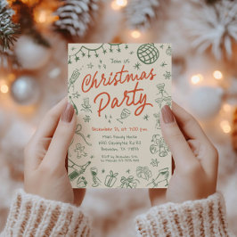 Convite de festas de Natal Whimsical, Feriado