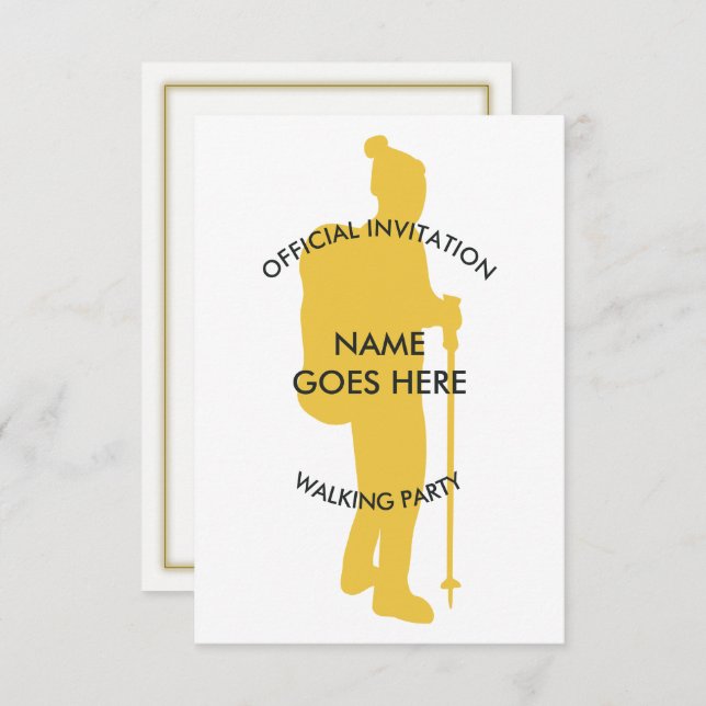 Convite de festas de passeio Customisable (Frente/Verso)