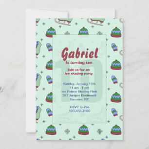 Convite de festas de Pele de Gelo