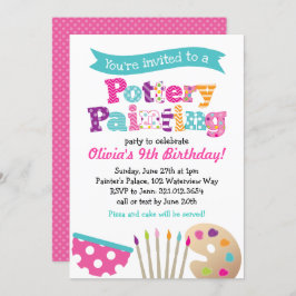 Convite de festas de pintura de potência