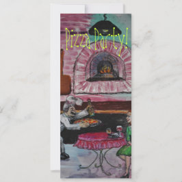 convite de festas de pizza