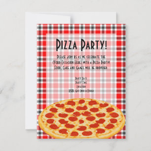 Convite de festas de pizza, Tablecloth Design