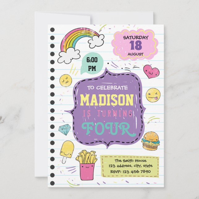 Convite de festas de porrada (Frente)