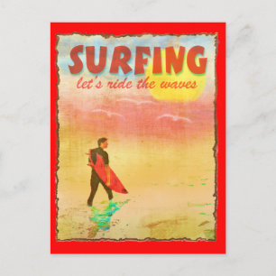 Convite de festas de praia (surfe)