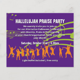 Convite de festas de PRAISE para o Halloween