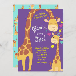 Convite de festas de primeiro aniversario para Gar