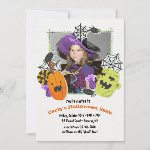 Convite de festas de Quadro Halloween
