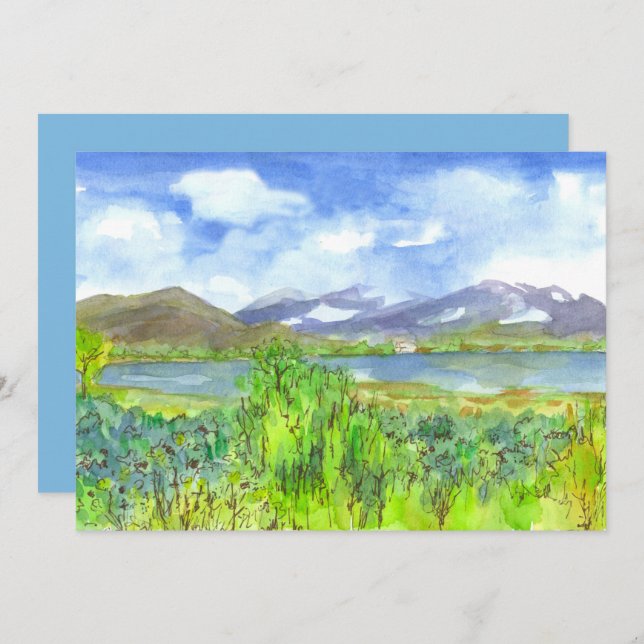 Convite de festas de Reforma de Pintura do Lago Mo (Frente/Verso)