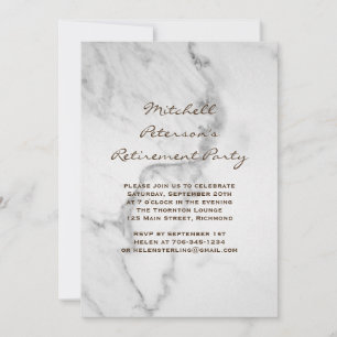 Convite de festas de Reforma Marble em Taupe