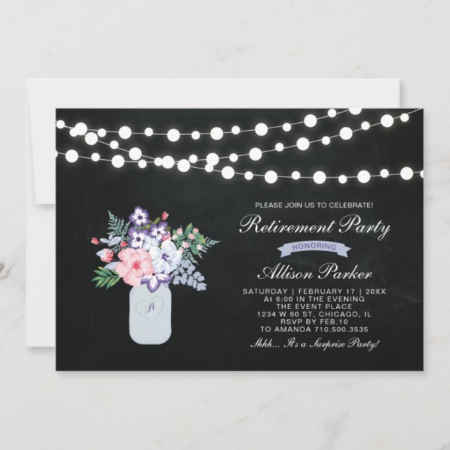 Convite de festas de Reforma Surpresa do Quadro de (Frente)