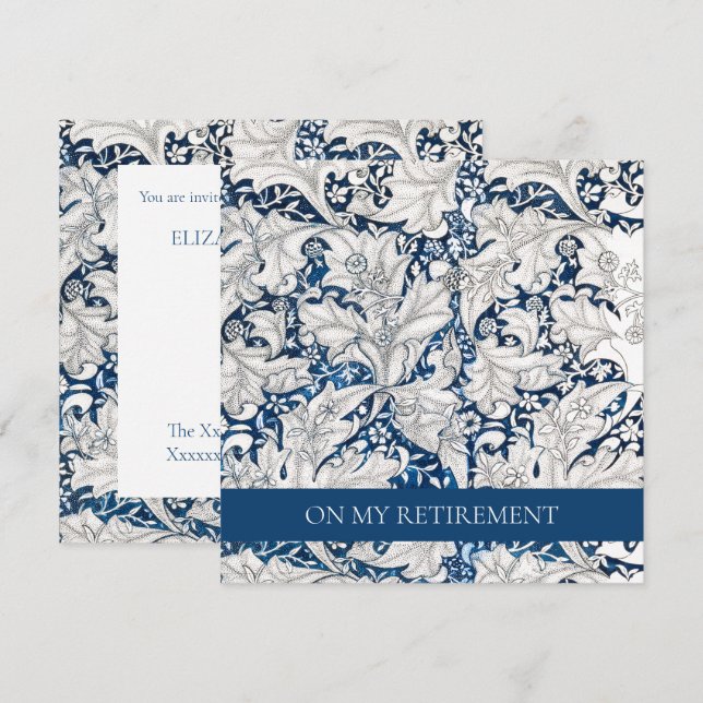 CONVITE DE FESTAS DE REFORMA: WILLIAM MORRIS  (Frente/Verso)