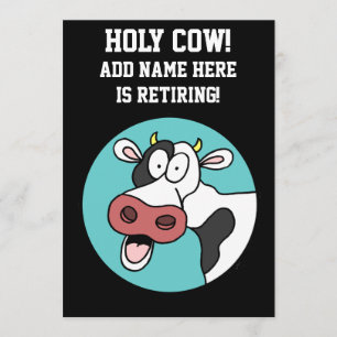 Convite de festas de Retirada de Cartões de Vaca 