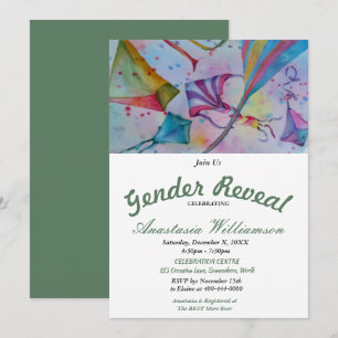 CONVITE DE FESTAS DE REVELAÇÃO DO GÊNERO DE BEB