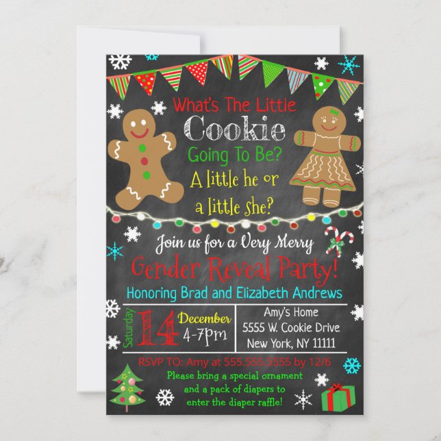 Convite de festas de Revisão de Gênero (Frente)