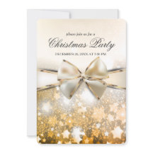 Convite de festas de Satin das Estrelas de Natal