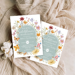 Convite de festas de segundo aniversário de flor s