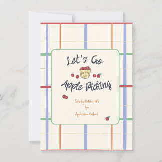 Convite de festas de Separação de Maçã