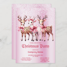 Convite de festas de veados de Natal