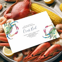 Convite de festas de Verão do Crab Boil