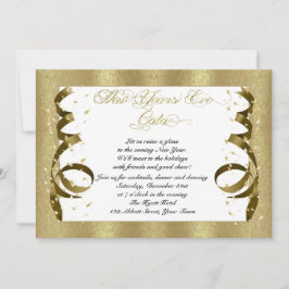 Convite de festas de Véspera de ano novo de Confet