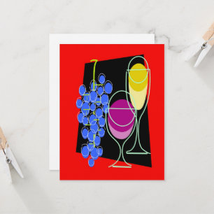 Convite de festas de vinho, adicionar texto de edi