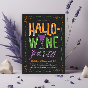 Convite de festas de Vinho de Halloween