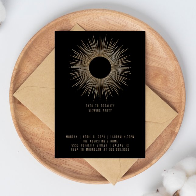 Convite de festas de Visualização do Eclipse (Criador carregado)