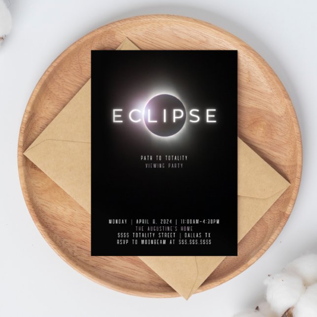 Convite de festas de Visualização do Eclipse (Criador carregado)