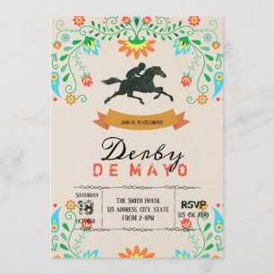 convite de festas Derby de Mayo