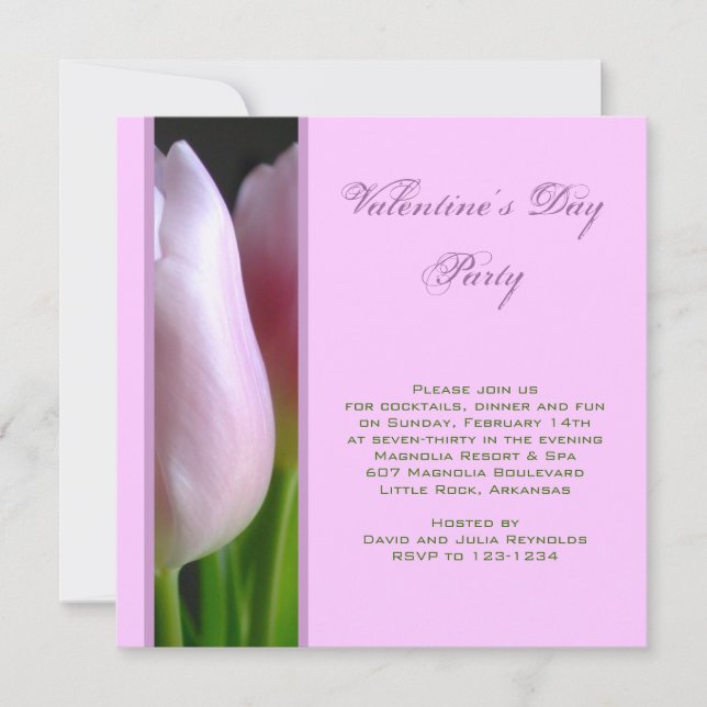 Convite de festas Dia de os namorados (Frente)