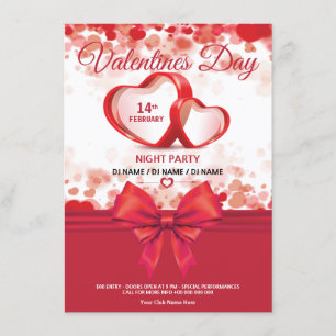 Convite de festas Dias de os namorados