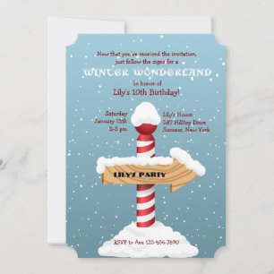 Convite de festas Direito Por Este Caminho