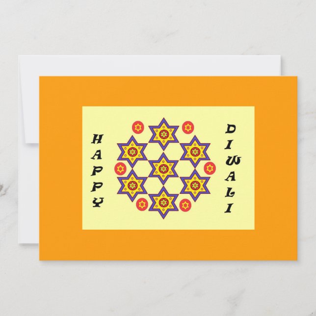 Convite de festas Diwali (Frente)