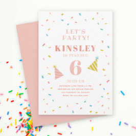 Convite de festas do aniversário de criança Sprink