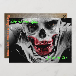 Convite de festas do apocalipse do zombi