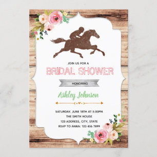 Convite de festas do chá de panela do dia de Derby