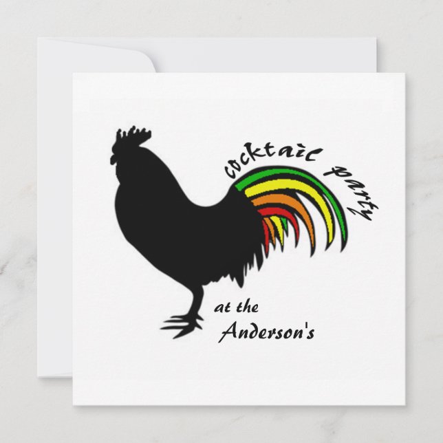 Convite de festas do cocktail (Frente)