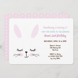 Convite de festas do coelho, coelhinho da Páscoa