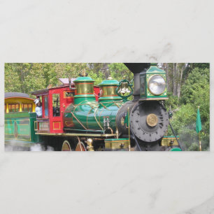 Convite de festas do comboio a vapor