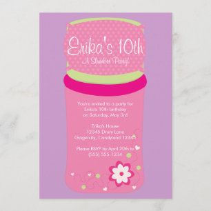 Convite de festas do descanso das meninas