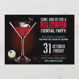 Convite de festas do Dia das Bruxas