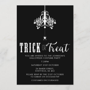 Convite de festas do Dia das Bruxas - o adulto